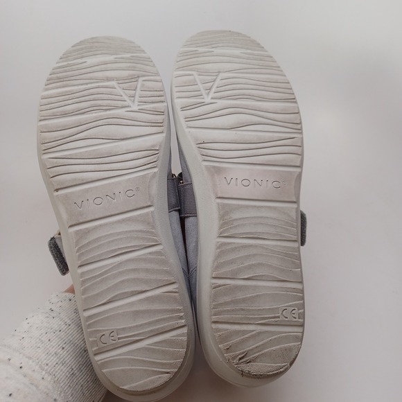 Vionic Shoes Shelby Womens US 9.5 or 41.5 Gray Suede Mary Jane Comfort Flats - Picture 12 of 13